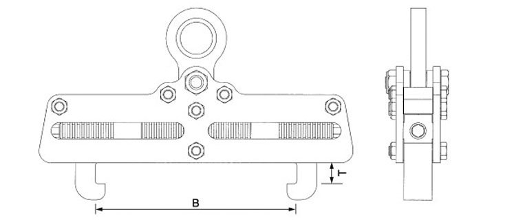 HK 101鋼板夾具尺寸圖
