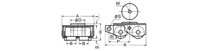 TIRROLLER轉(zhuǎn)向搬運(yùn)坦克車尺寸圖