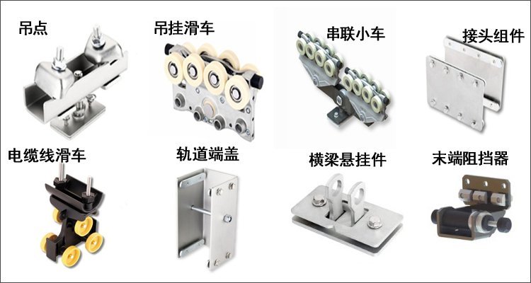 鋁合金軌道系統配件